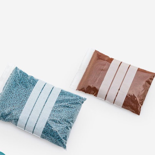 Prime Scientific Sample bags, 70x100 mm, with ziplock and 3 white